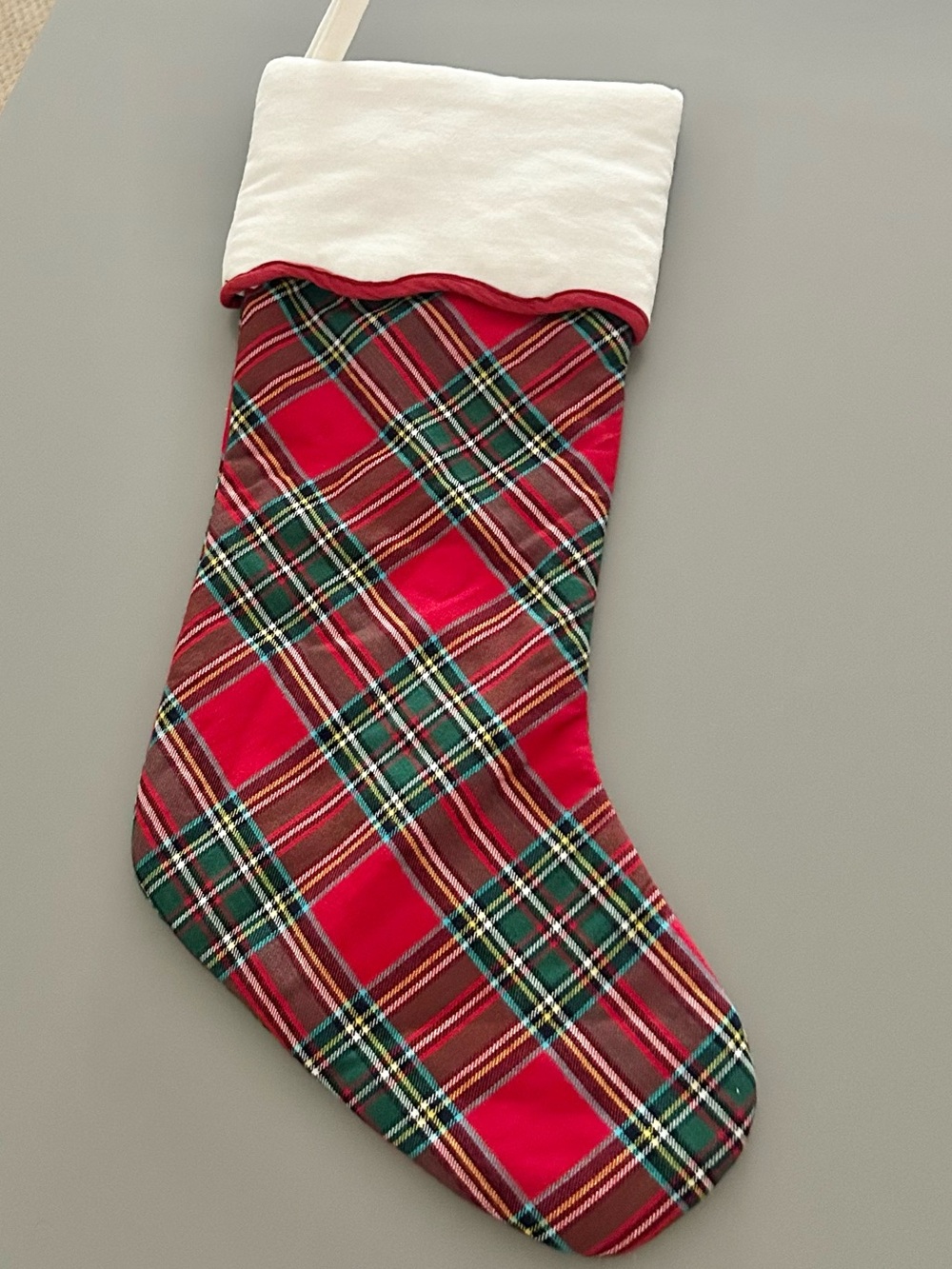 Mark & Graham NWOT tartan plaid stocking